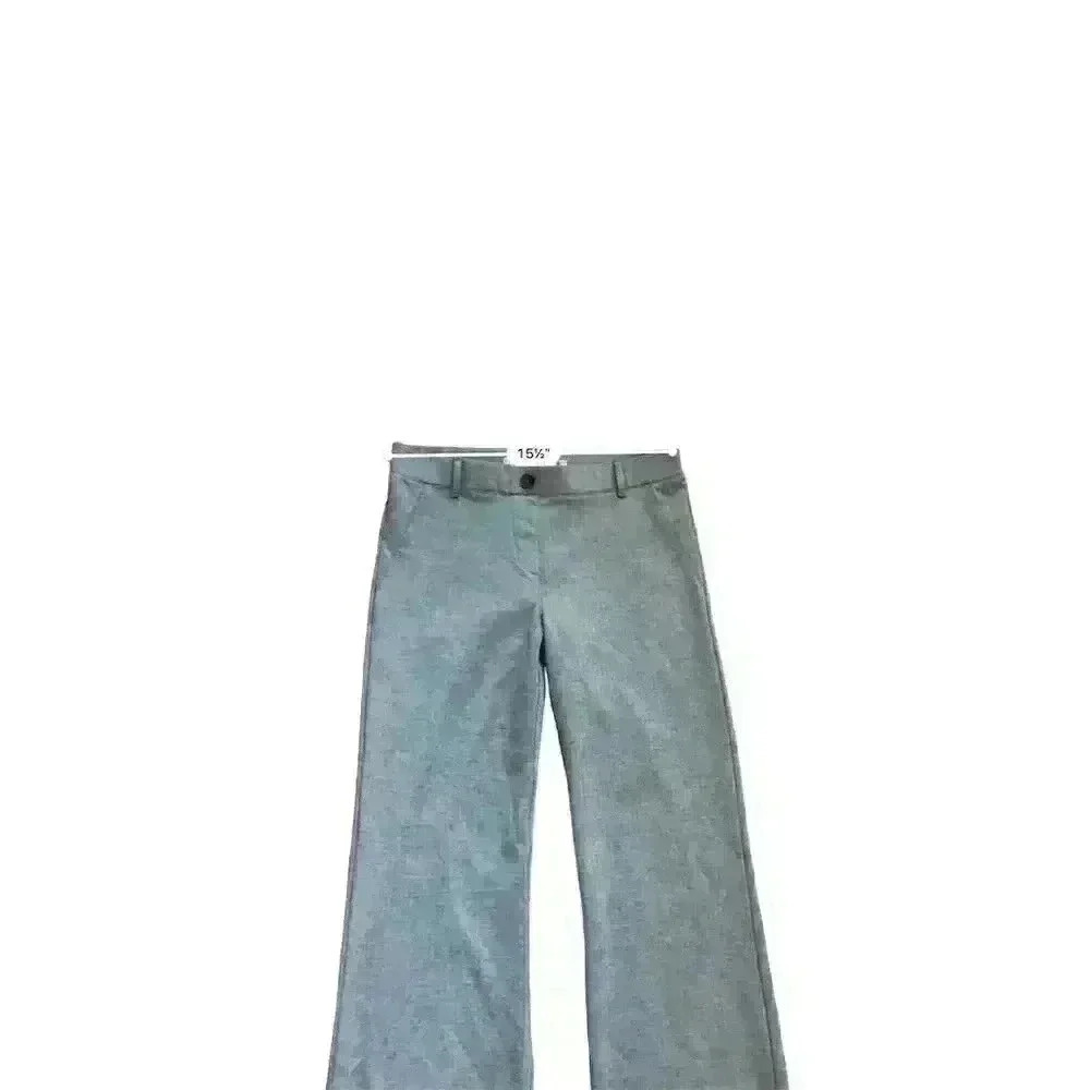 Betabrand Women's Gray and Tan Flared Dress Pants Pull-On Petites Size M - Picture 3 of 8